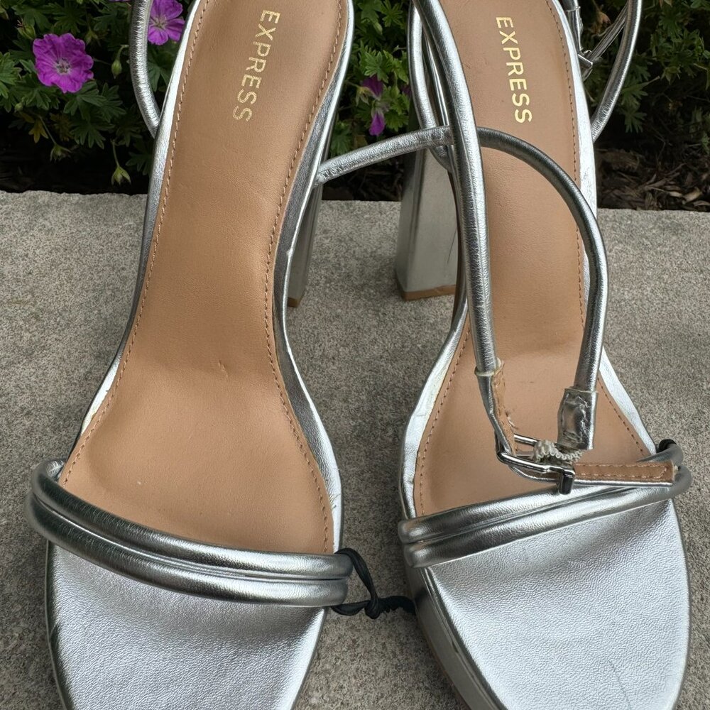Express Platform Heeled Sandals - Size 8 View 3